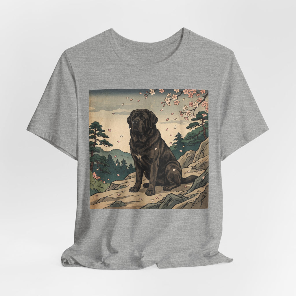 Ukiyo-e Newfoundland T-Shirt — Cherry Blossom Summit Art Print