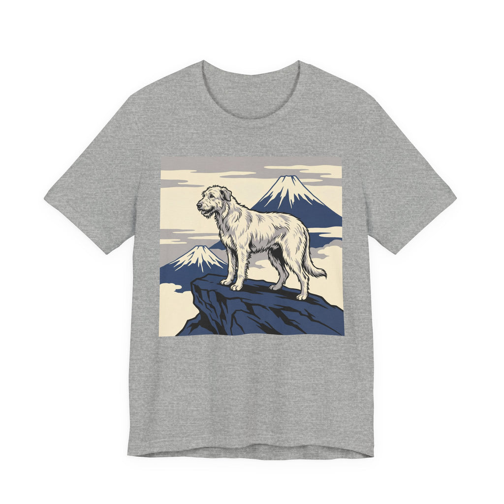 Hokusai Style Irish Wolfhound T-Shirt — Mountain Summit Art Print