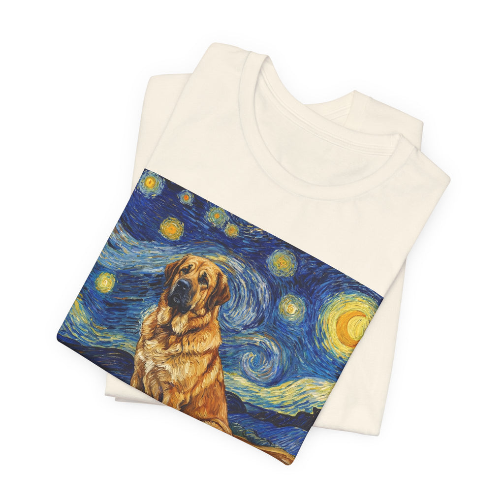Van Gogh Style Spanish Mastiff T-Shirt — Starry Night Art Print