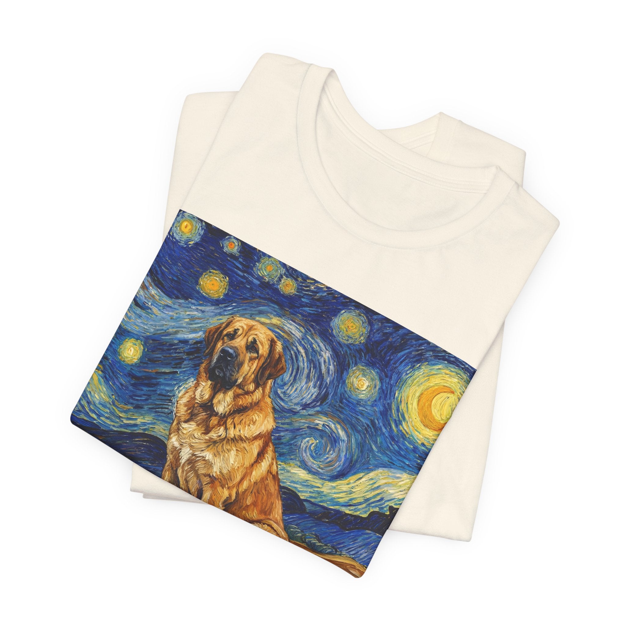 Van Gogh Style Spanish Mastiff T-Shirt — Starry Night Art Print