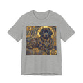 Klimt Style Newfoundland T-Shirt — Gold Spiral Art Print