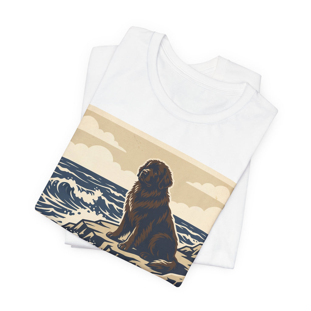 Newfoundland T-Shirt — Built For The Storm Afraid Of The Vacuum Vintage Print