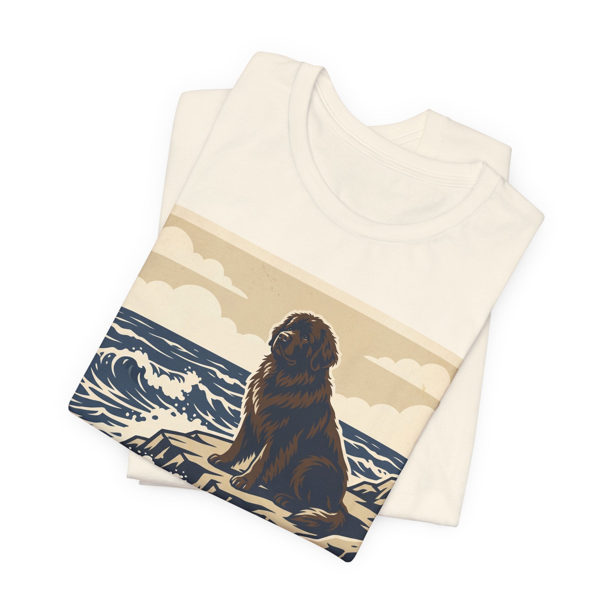 Newfoundland T-Shirt — Built For The Storm Afraid Of The Vacuum Vintage Print