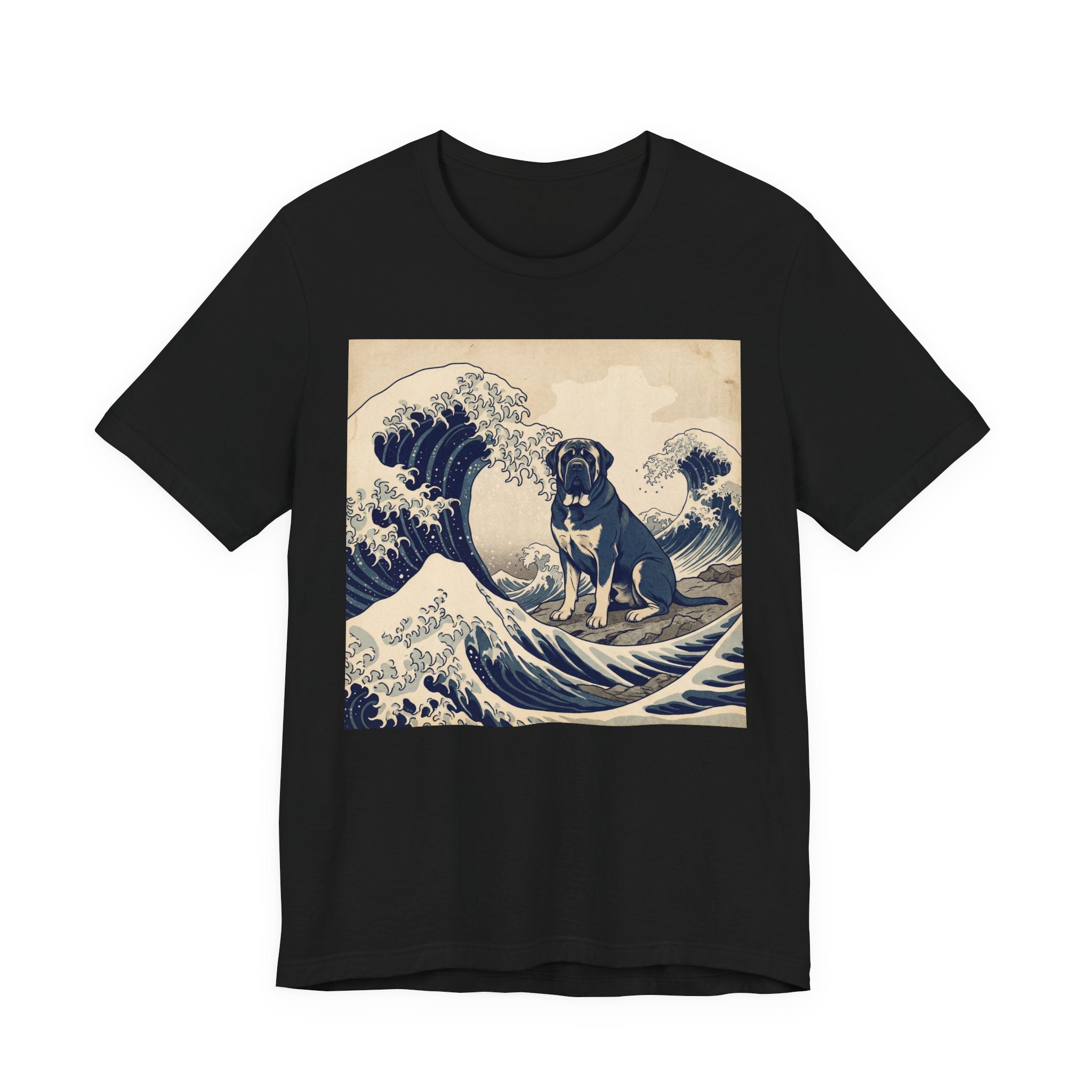 Hokusai Style Mastiff T-Shirt — Great Wave Art Print