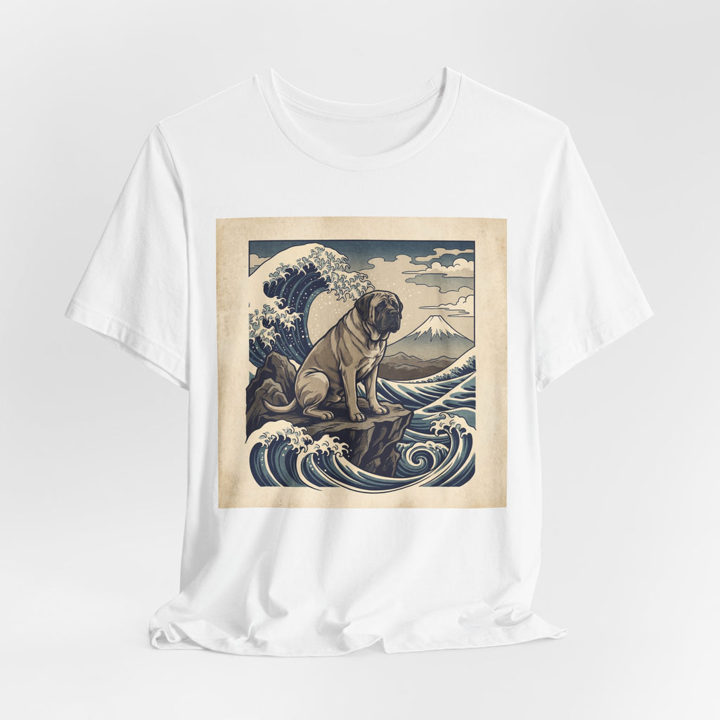 Hokusai Style Mastiff T-Shirt — Great Wave Woodblock Art Print