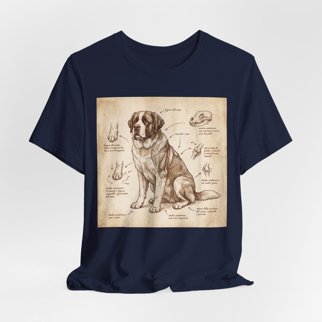 Anatomical Study Saint Bernard T-Shirt — Da Vinci Sketch Art Print