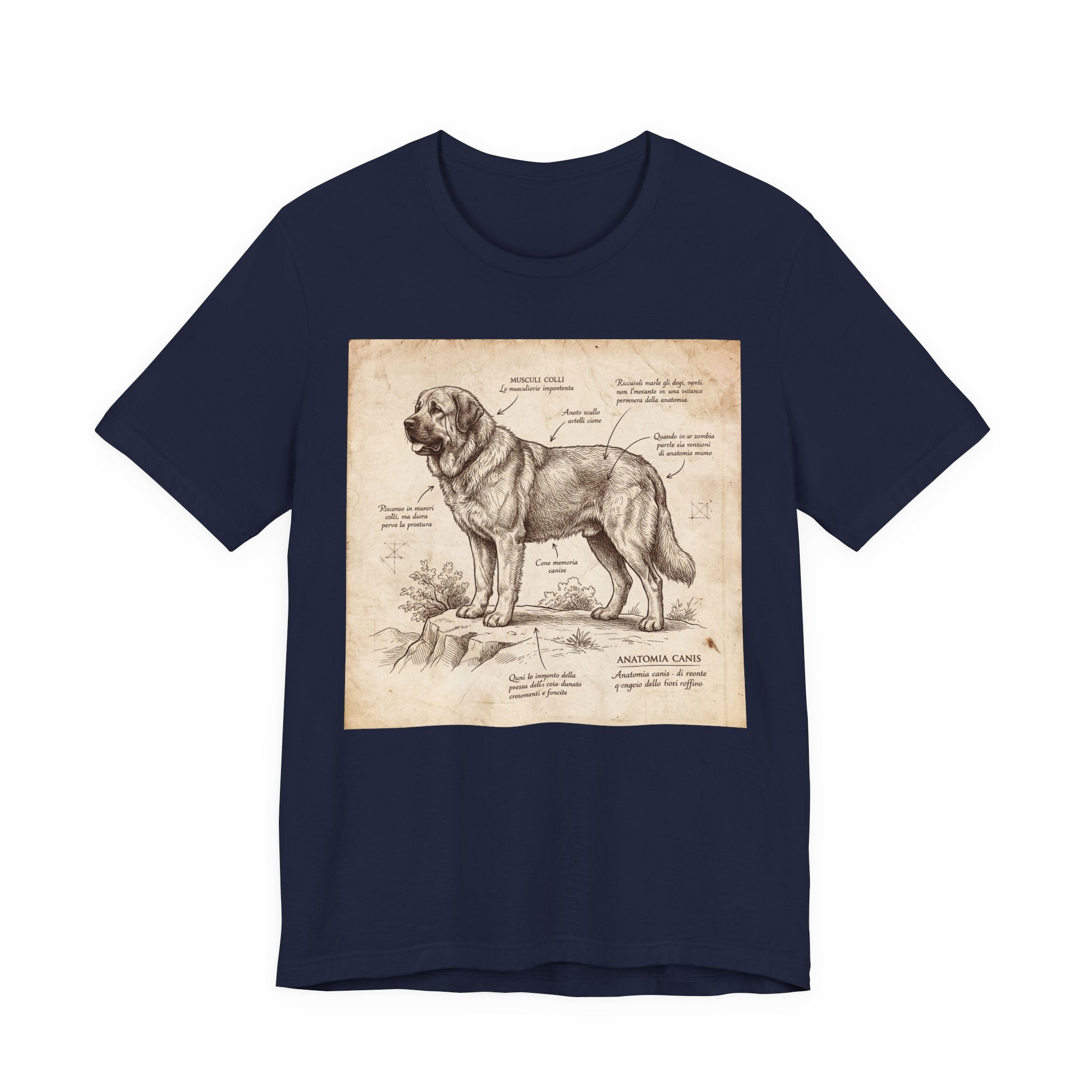 Anatomical Sketch Spanish Mastiff T-Shirt — Parchment Study Art Print