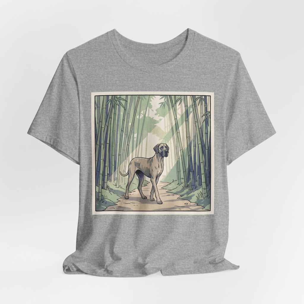 Hiroshige Style Great Dane T-Shirt — Bamboo Forest Art Print