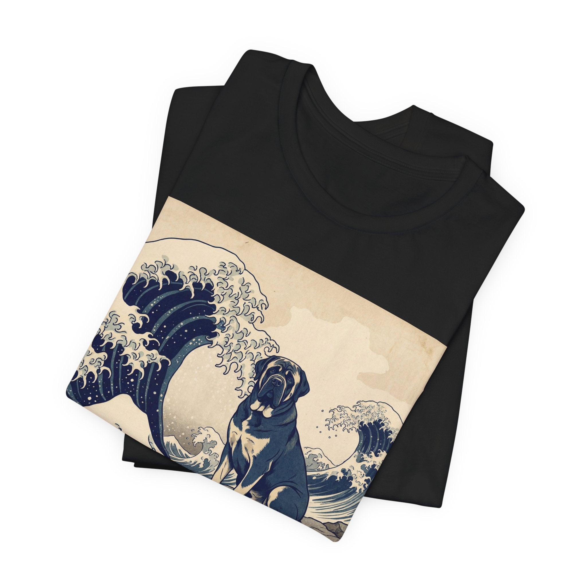 Hokusai Style Mastiff T-Shirt — Great Wave Art Print