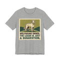 Irish Wolfhound T-Shirt — The Leash Is Just A Suggestion Vintage Print
