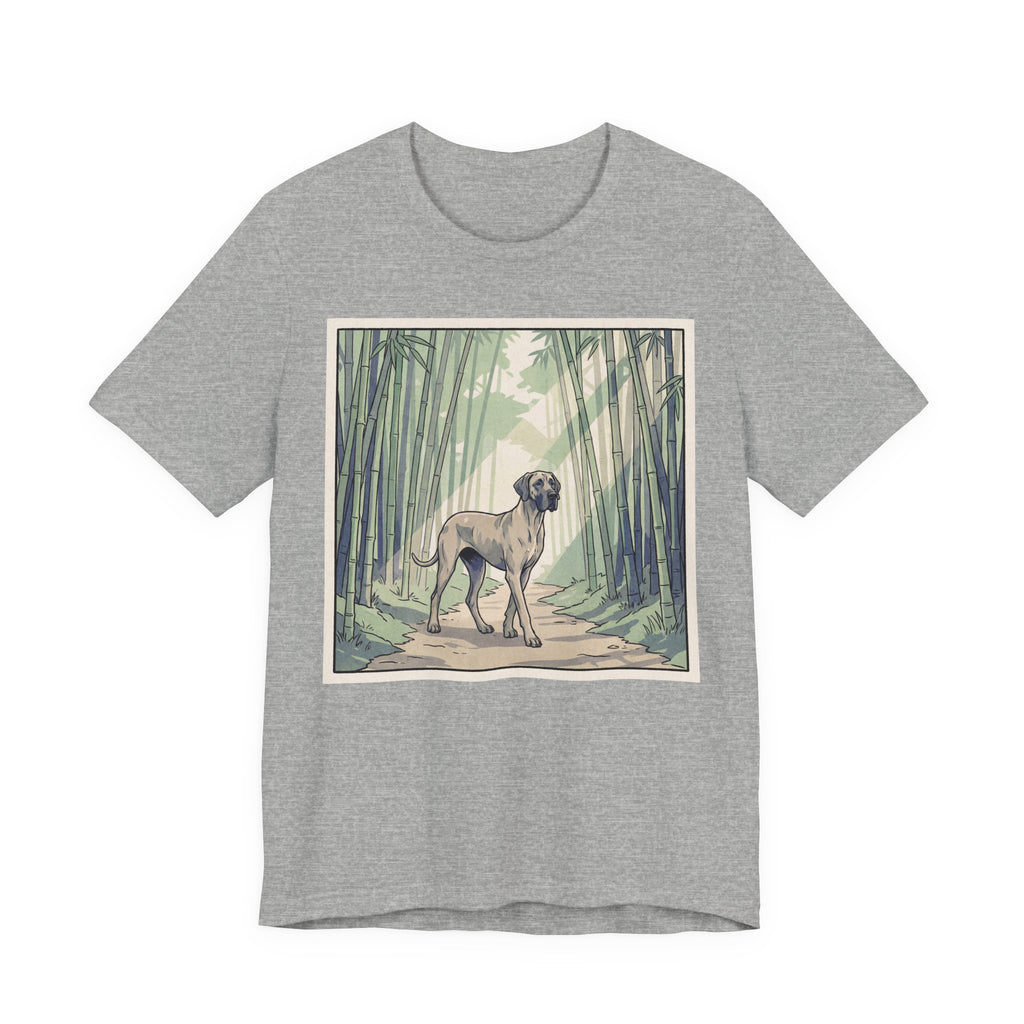 Hiroshige Style Great Dane T-Shirt — Bamboo Forest Art Print