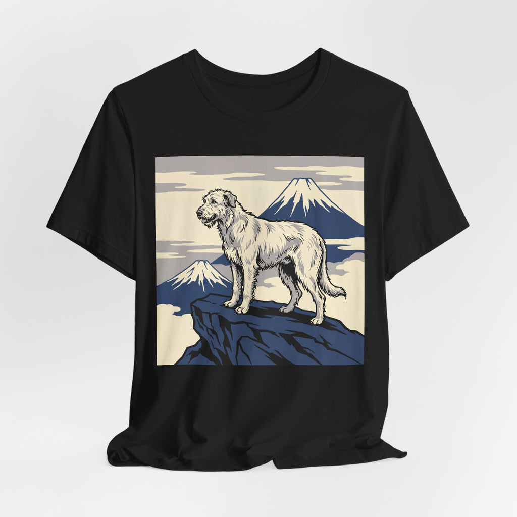 Hokusai Style Irish Wolfhound T-Shirt — Mountain Summit Art Print