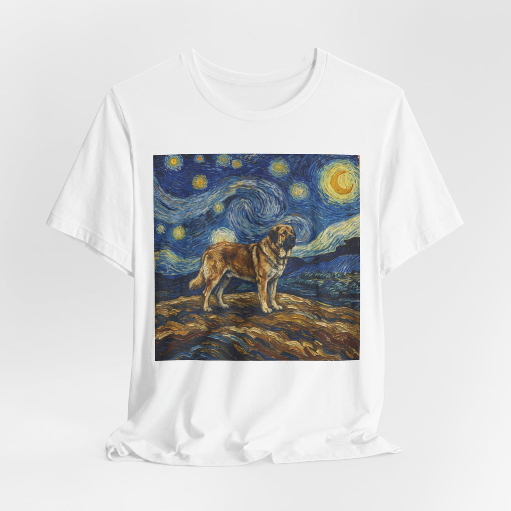 Van Gogh Style Spanish Mastiff T-Shirt — Starry Night Art Print