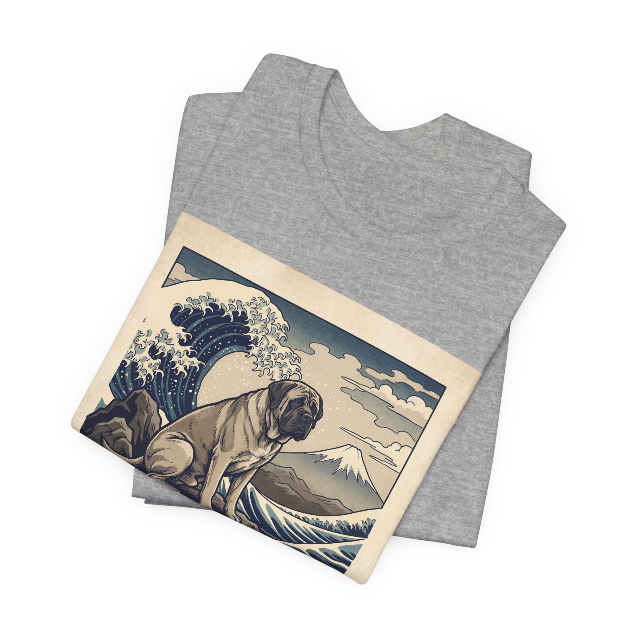 Hokusai Style Mastiff T-Shirt — Great Wave Woodblock Art Print