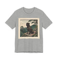 Hiroshige Style Cane Corso T-Shirt — Cherry Blossom Mountain Art Print