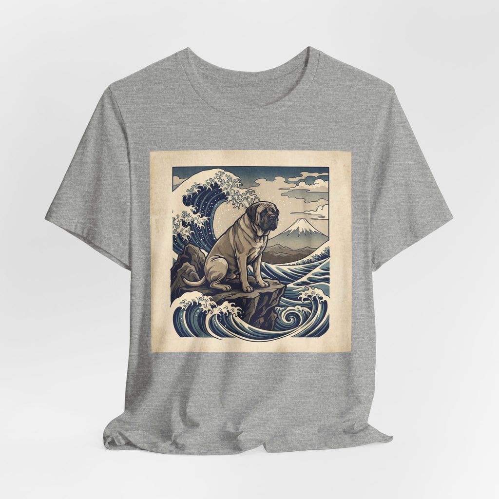 Hokusai Style Mastiff T-Shirt — Great Wave Woodblock Art Print