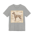 Da Vinci Style Great Dane T-Shirt — Anatomical Parchment Art Print