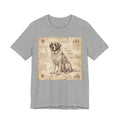 Da Vinci Style Saint Bernard T-Shirt — Anatomical Blueprint Art Print