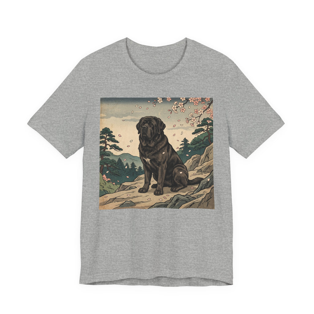 Ukiyo-e Newfoundland T-Shirt — Cherry Blossom Summit Art Print