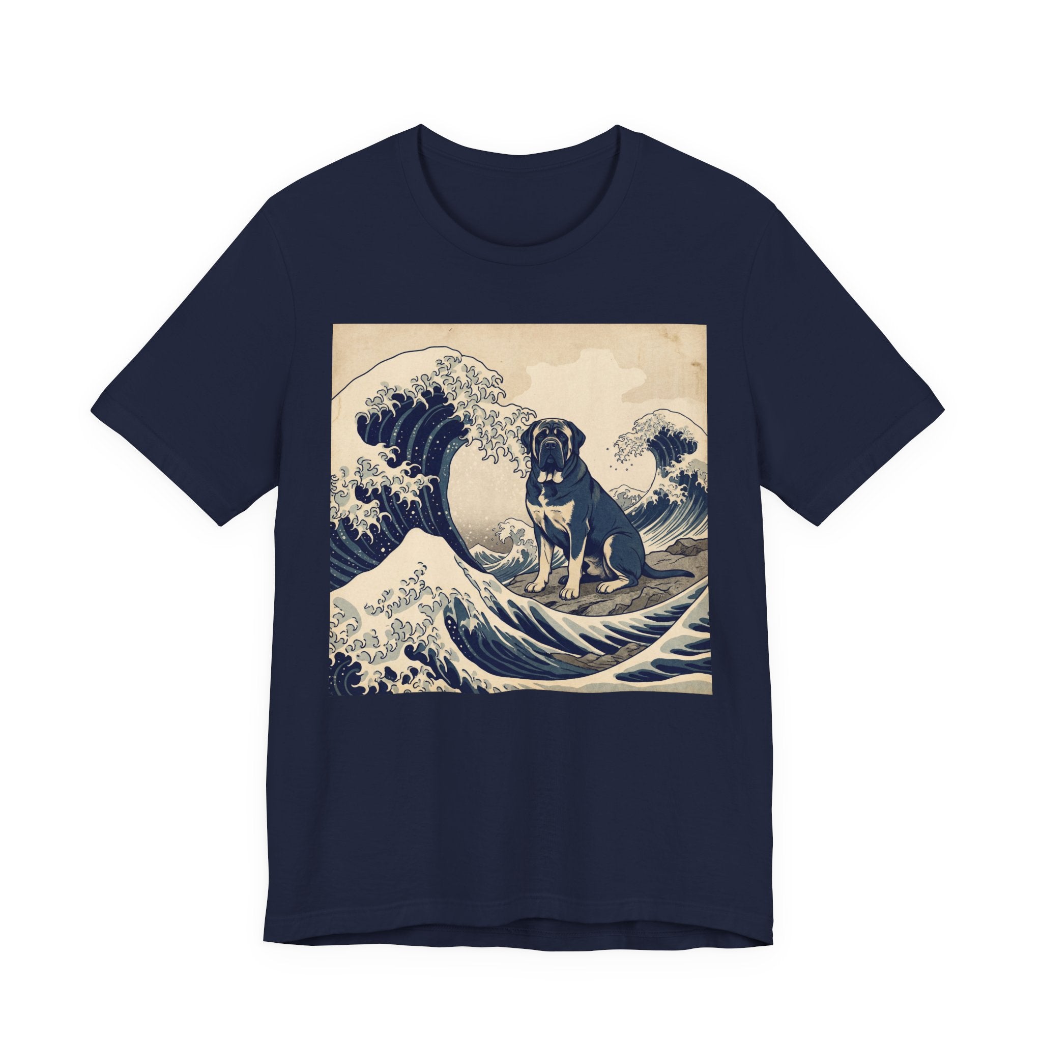 Hokusai Style Mastiff T-Shirt — Great Wave Art Print