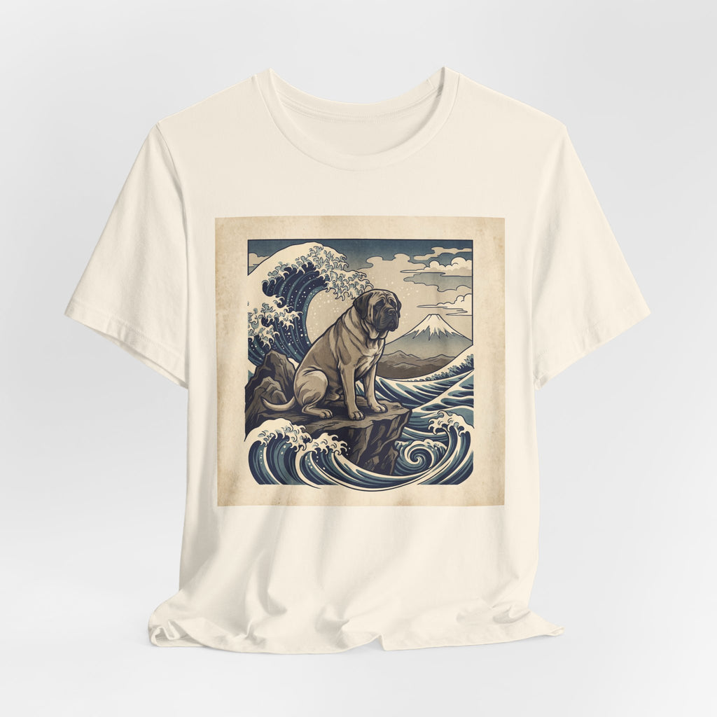 Hokusai Style Mastiff T-Shirt — Great Wave Woodblock Art Print