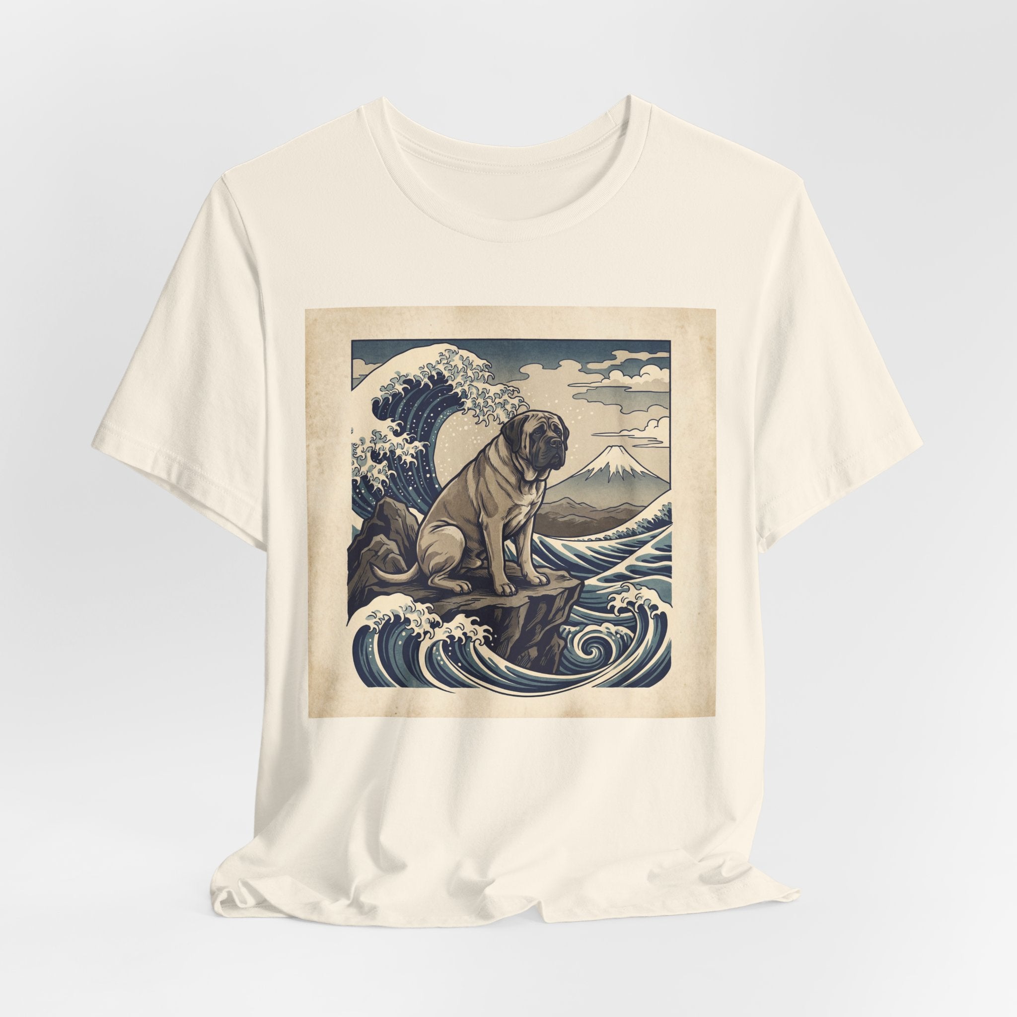 Hokusai Style Mastiff T-Shirt — Great Wave Woodblock Art Print