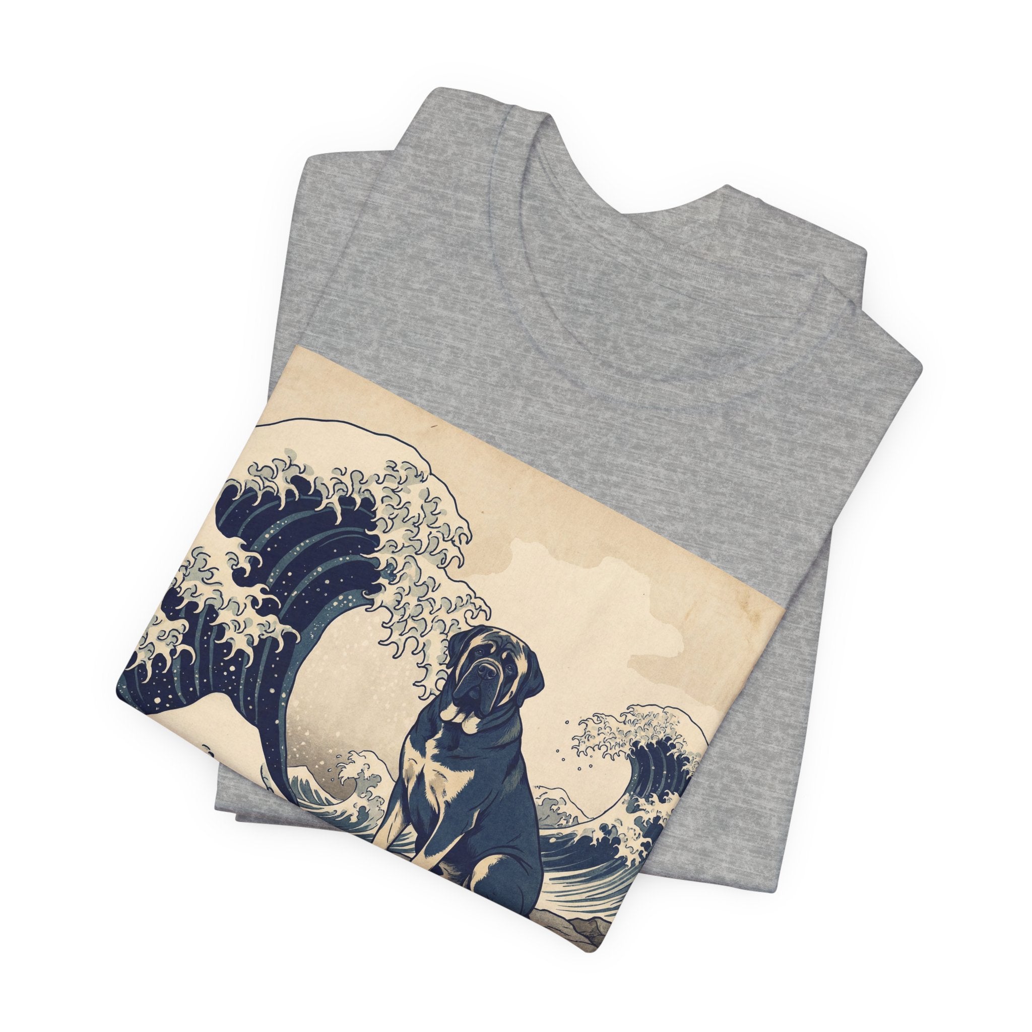 Hokusai Style Mastiff T-Shirt — Great Wave Art Print