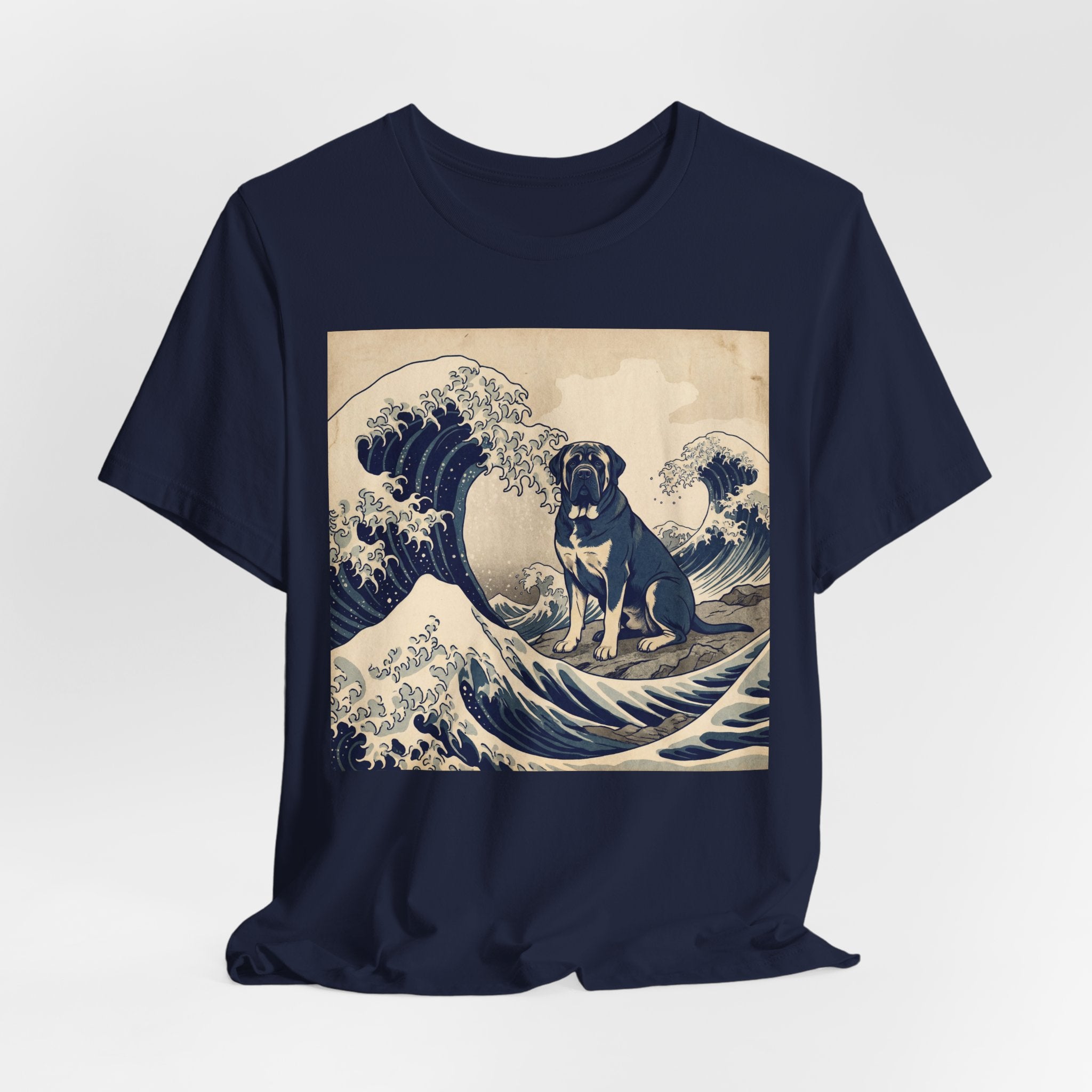 Hokusai Style Mastiff T-Shirt — Great Wave Art Print