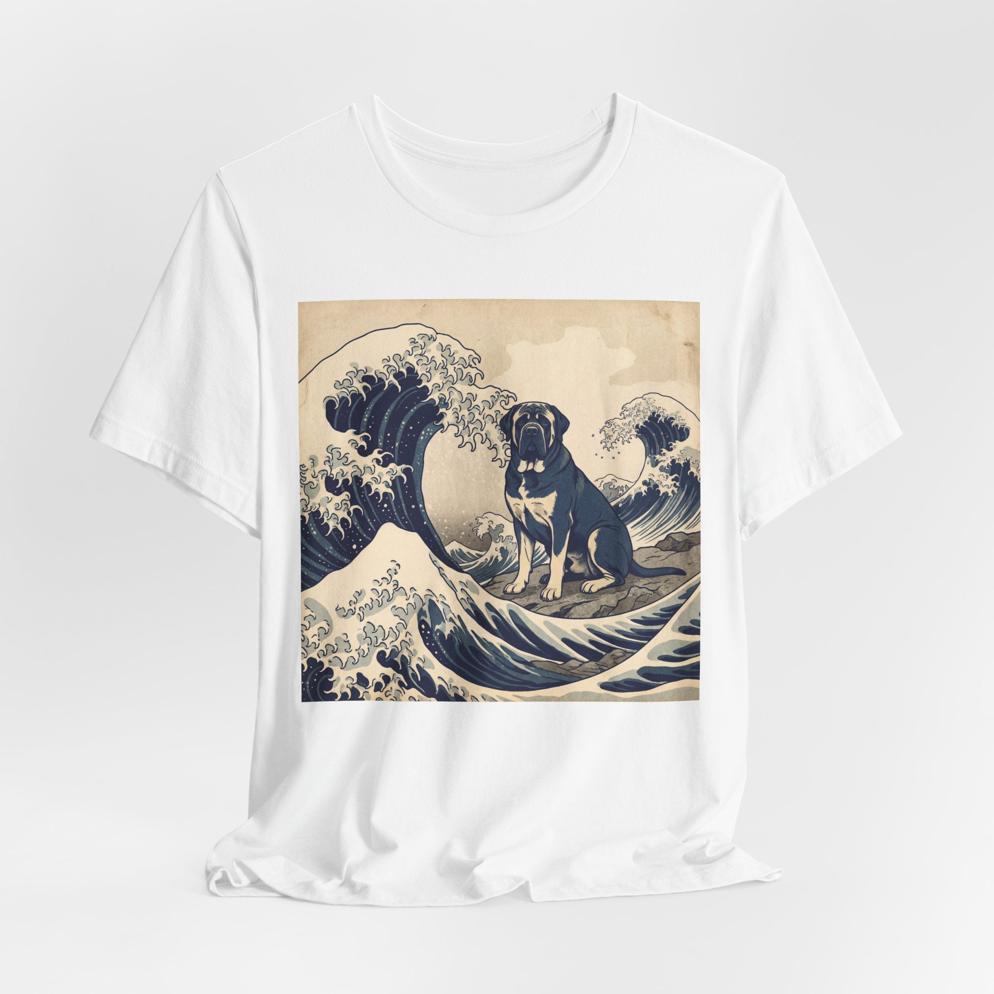 Hokusai Style Mastiff T-Shirt — Great Wave Art Print