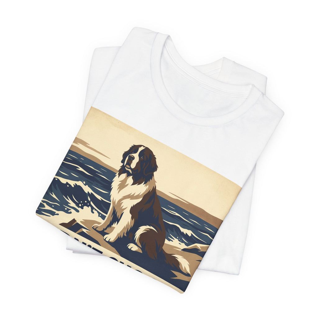 Newfoundland Vintage Retro Art T-Shirt | Ocean Wave Poster Style