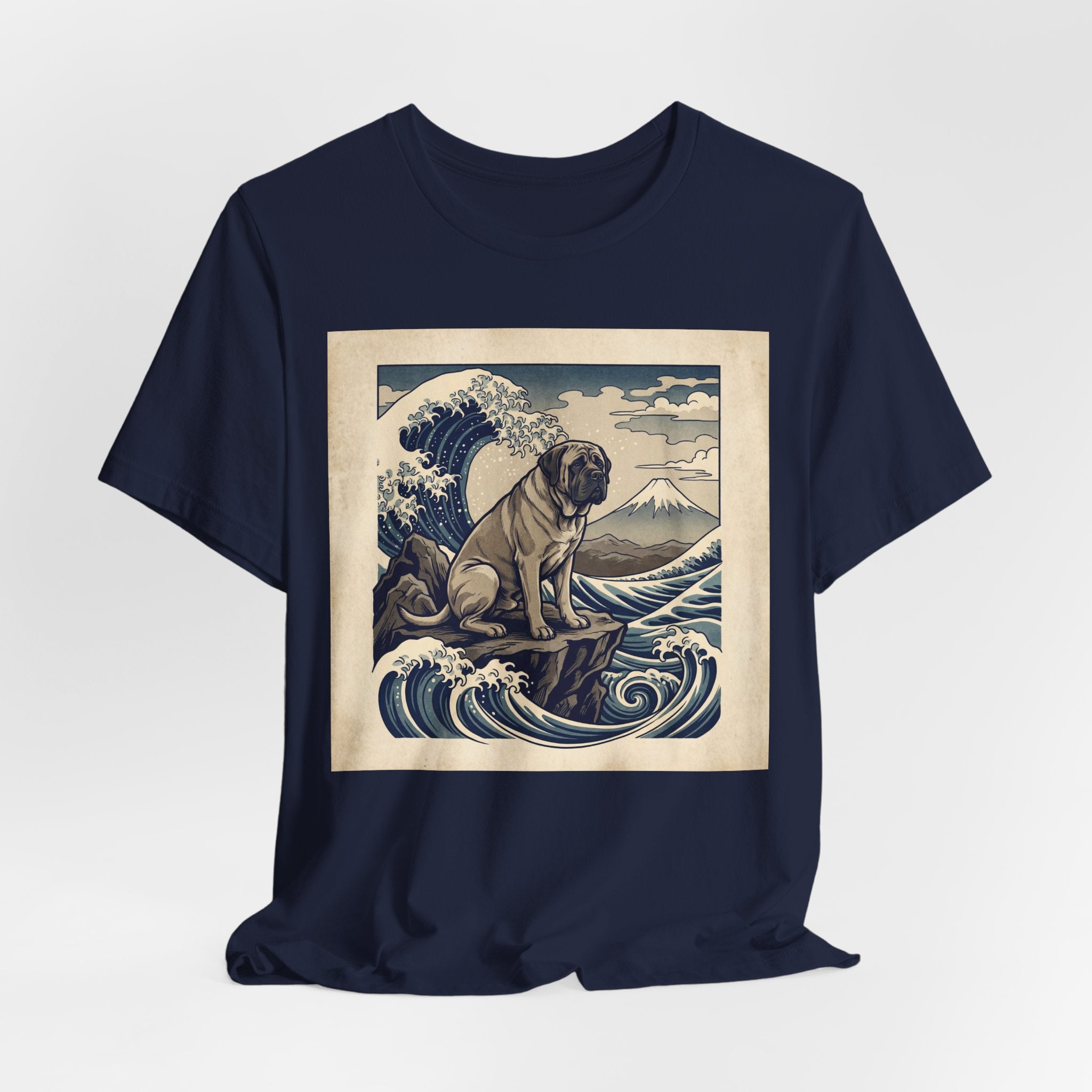 Hokusai Style Mastiff T-Shirt — Great Wave Woodblock Art Print