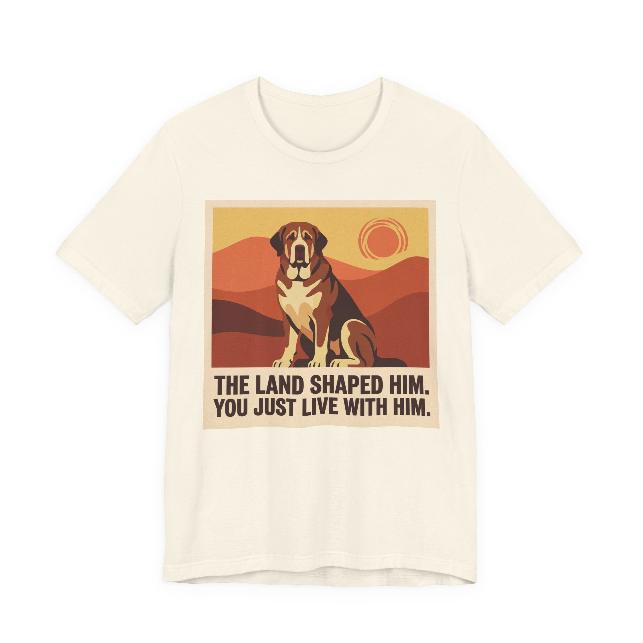 Spanish Mastiff T-Shirt — The Land Shaped Him Vintage Print