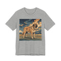 Hiroshige Style Spanish Mastiff T-Shirt — Stormy Plains Vista Art Print
