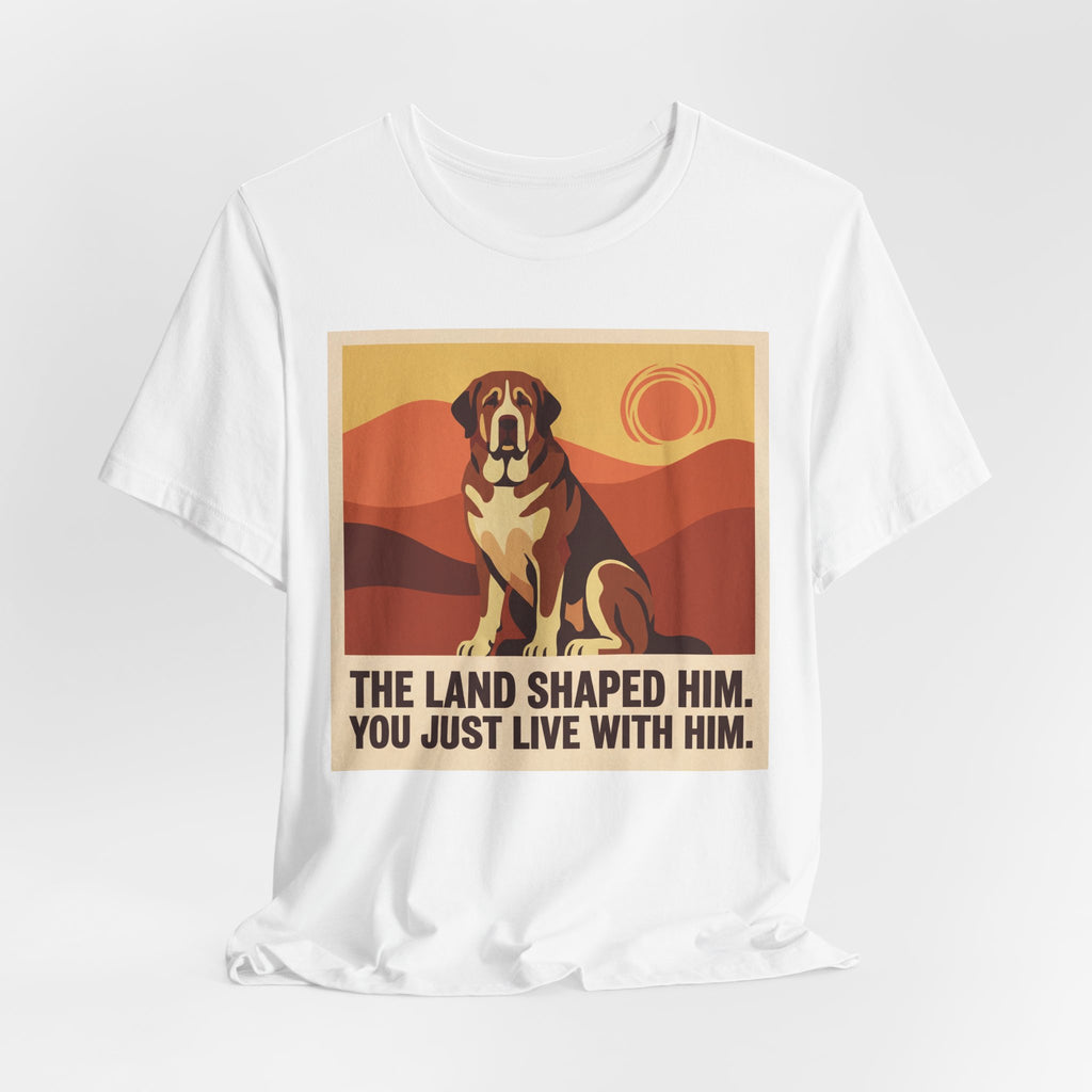 Spanish Mastiff T-Shirt — The Land Shaped Him Vintage Print