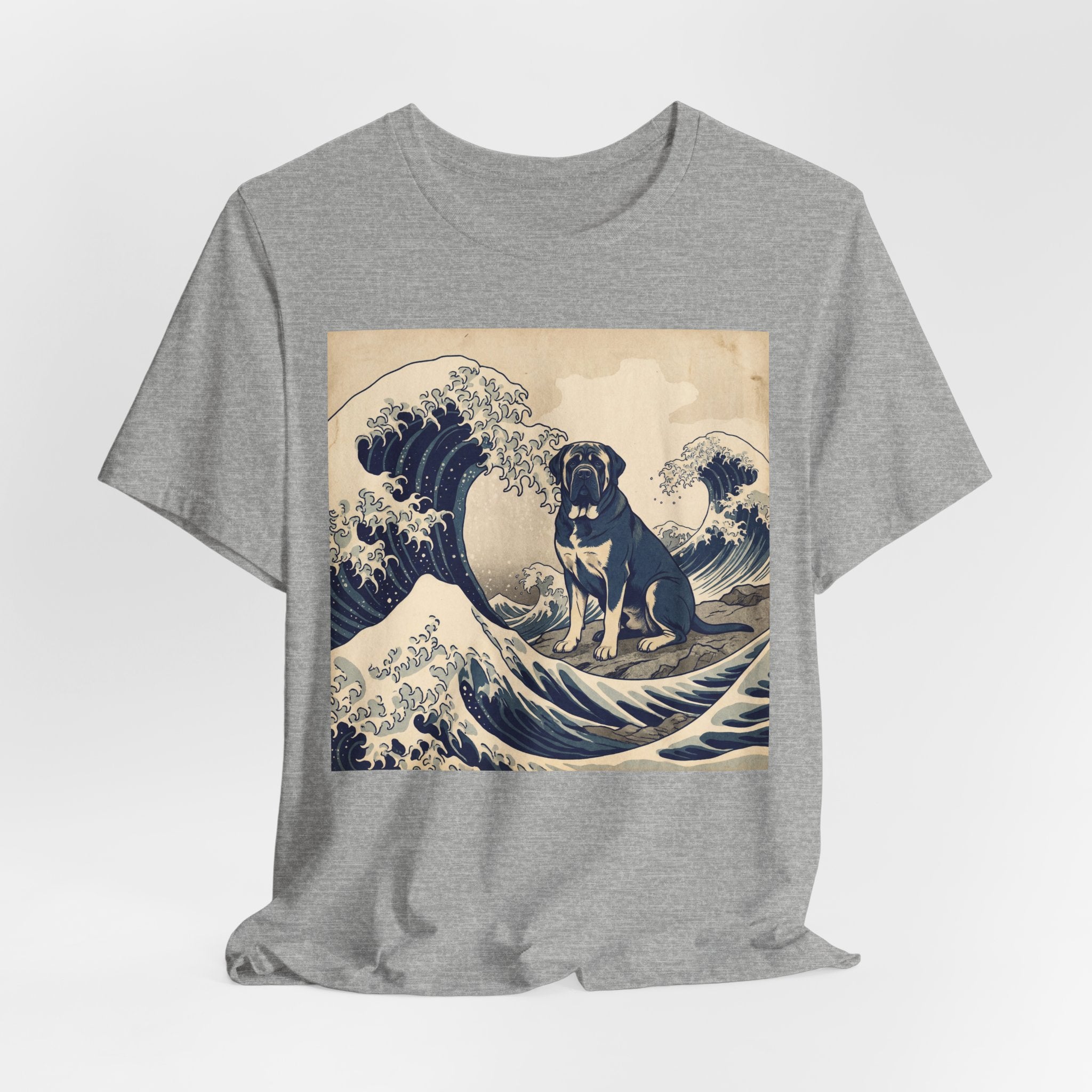 Hokusai Style Mastiff T-Shirt — Great Wave Art Print