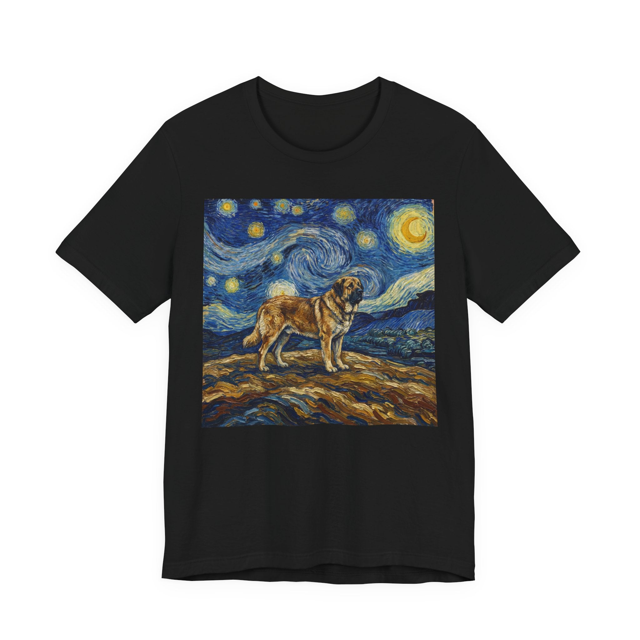 Van Gogh Style Spanish Mastiff T-Shirt — Starry Night Art Print