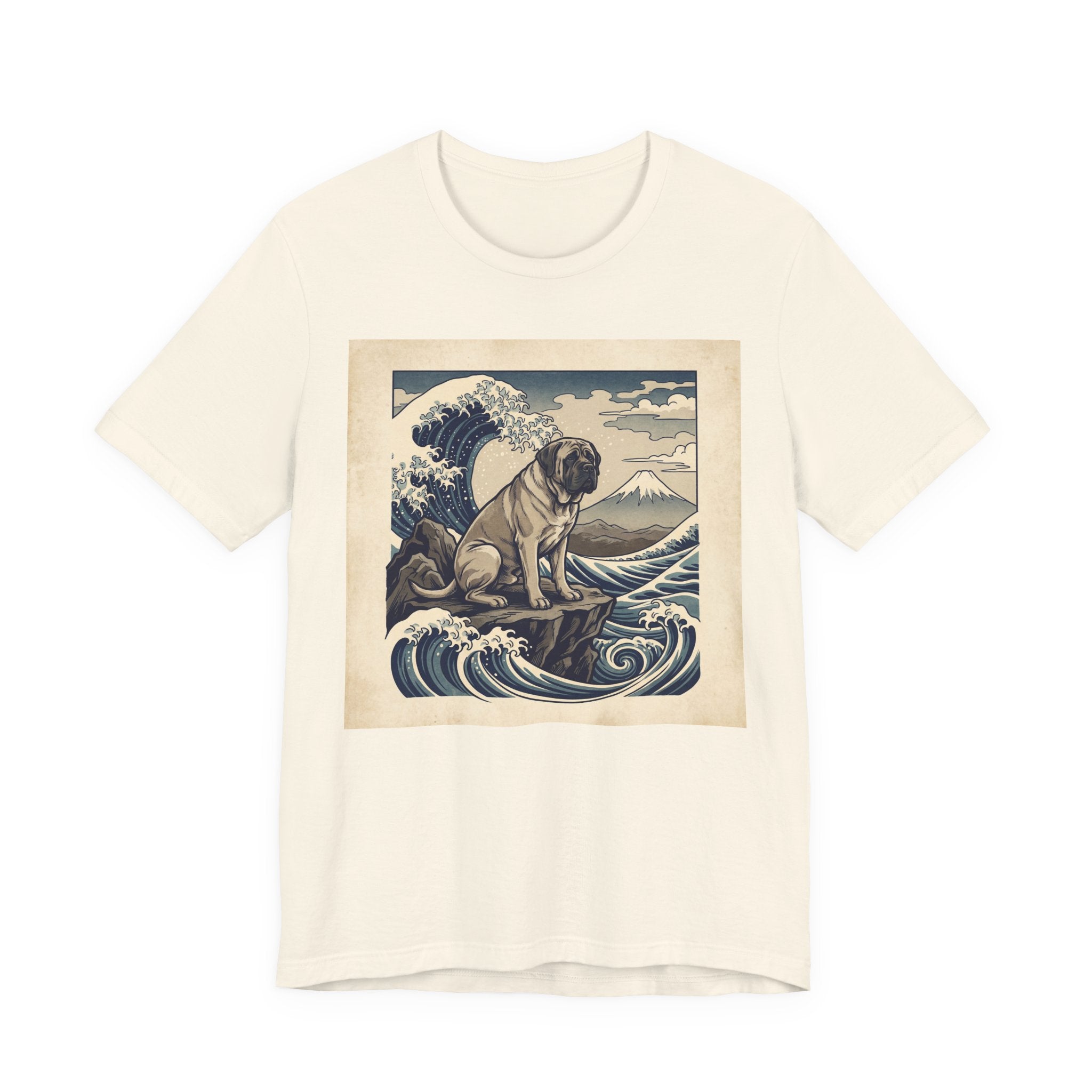 Hokusai Style Mastiff T-Shirt — Great Wave Woodblock Art Print