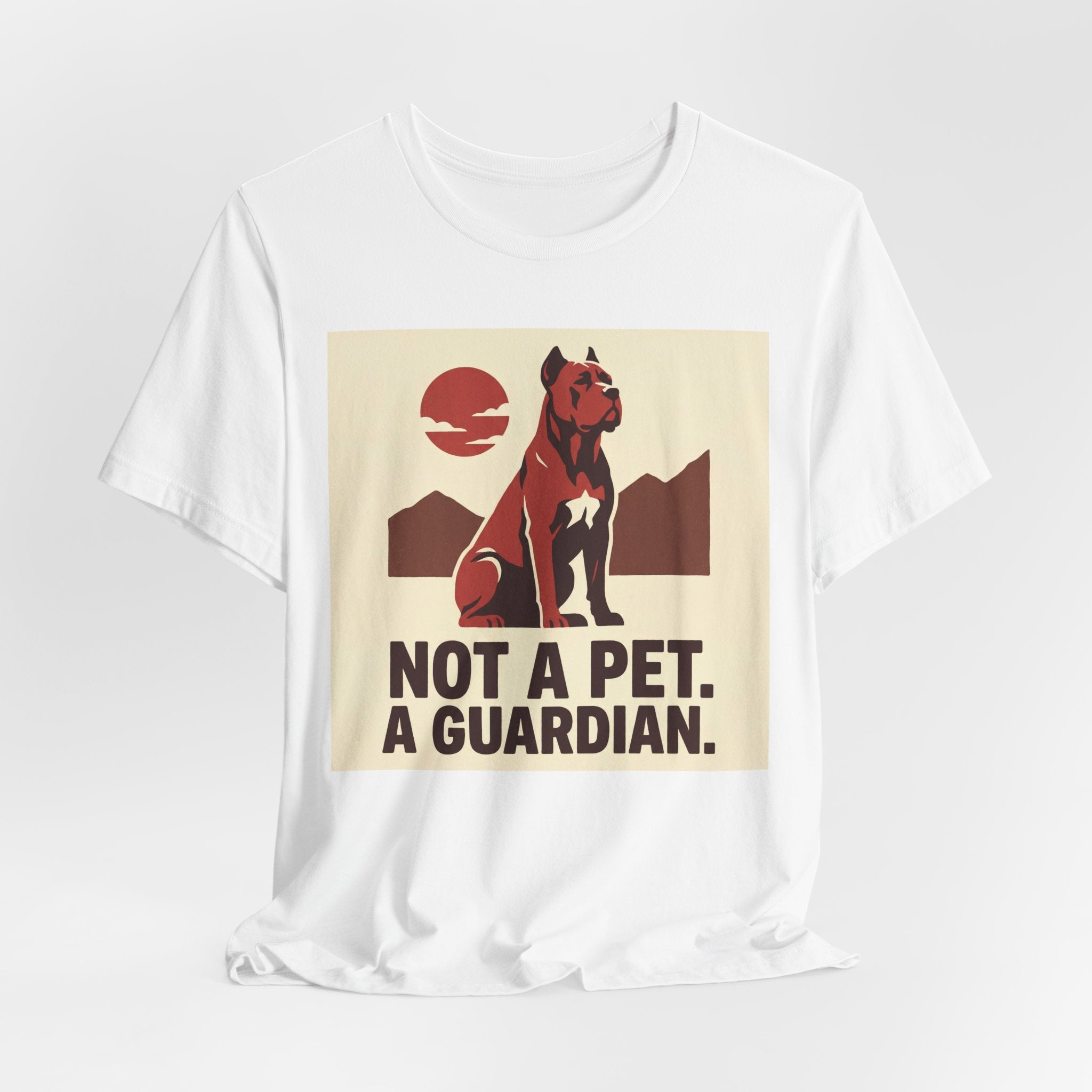 Cane Corso Vintage Retro Art T-Shirt | Bold Guardian Red Tones