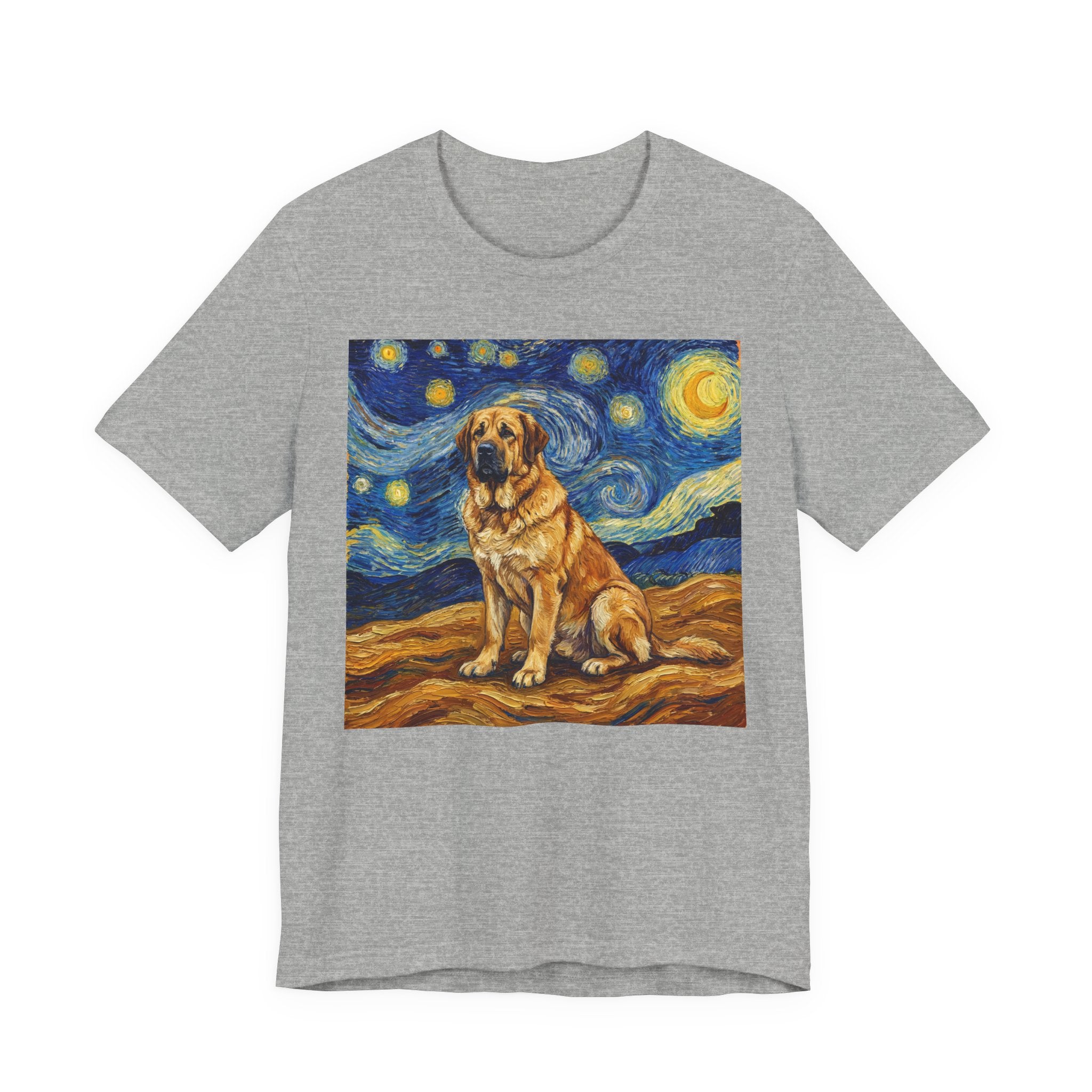 Van Gogh Style Spanish Mastiff T-Shirt — Starry Night Art Print