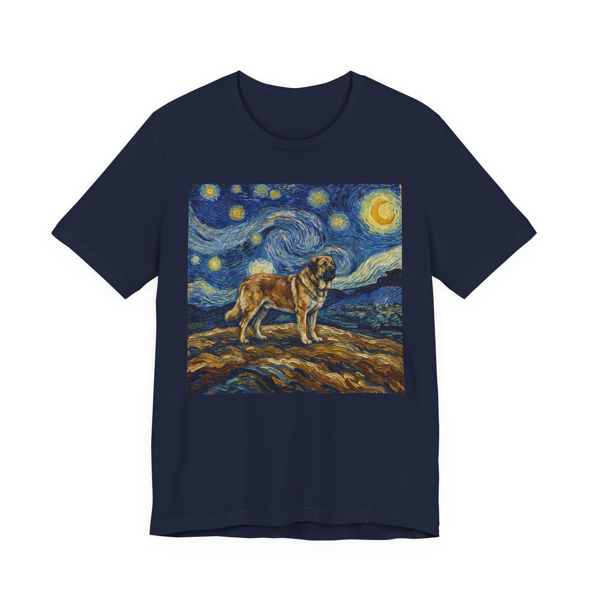 Van Gogh Style Spanish Mastiff T-Shirt — Starry Night Art Print