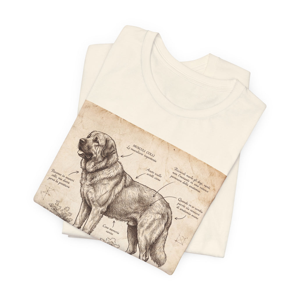 Anatomical Sketch Spanish Mastiff T-Shirt — Parchment Study Art Print