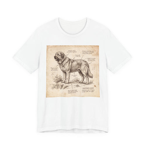 Anatomical Sketch Spanish Mastiff T-Shirt — Parchment Study Art Print