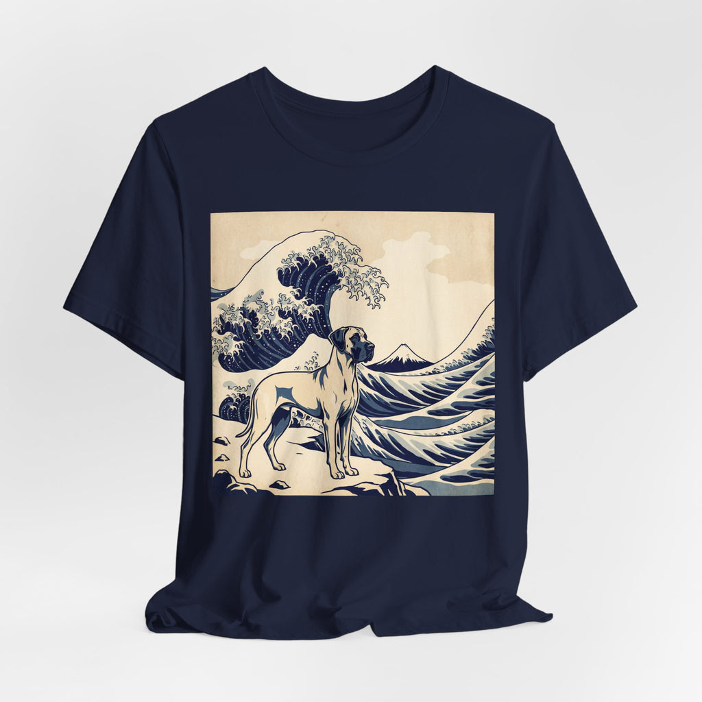 Hokusai Style Great Dane T-Shirt — Great Wave Art Print