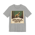 Camiseta Lebrel Irlandés Vintage Retro — Estilo Póster Verde Bosque