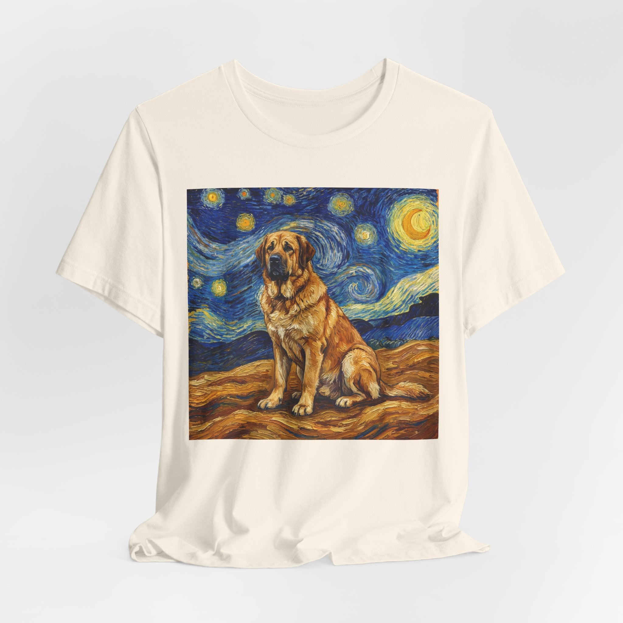Van Gogh Style Spanish Mastiff T-Shirt — Starry Night Art Print