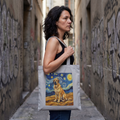 Van Gogh Spanish Mastiff Tote Bag – Starry Night Swirl Art Print