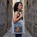 Van Gogh Mastiff Tote Bag – Starry Night Swirl Art Print