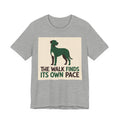 Irish Wolfhound Vintage Retro Art T-Shirt | Forest Green Silhouette