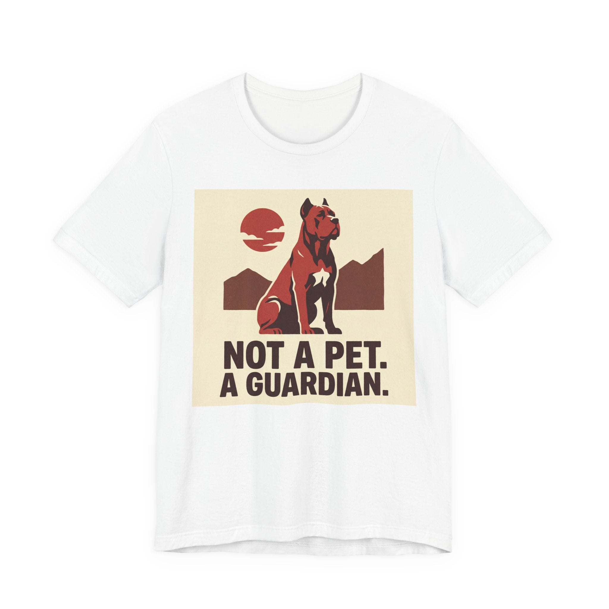 Cane Corso Vintage Retro Art T-Shirt | Bold Guardian Red Tones