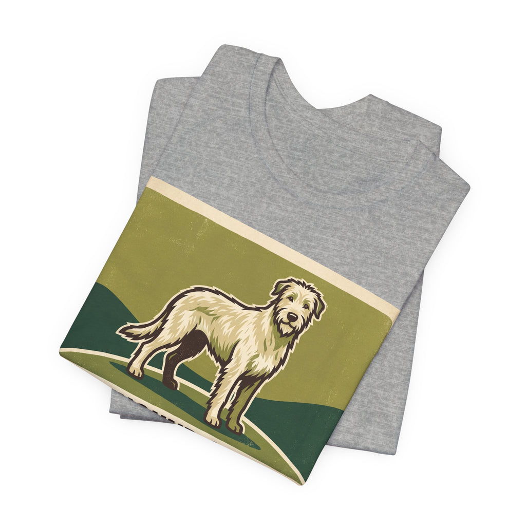 Irish Wolfhound T-Shirt — The Leash Is Just A Suggestion Vintage Print